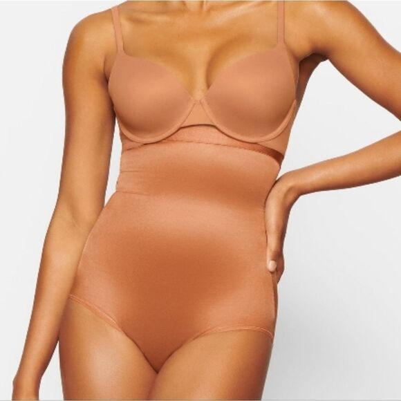 Skims Simply Bare High Waisted Light Compression Brief size 4X in bronze. NWT - Picture 1 of 5